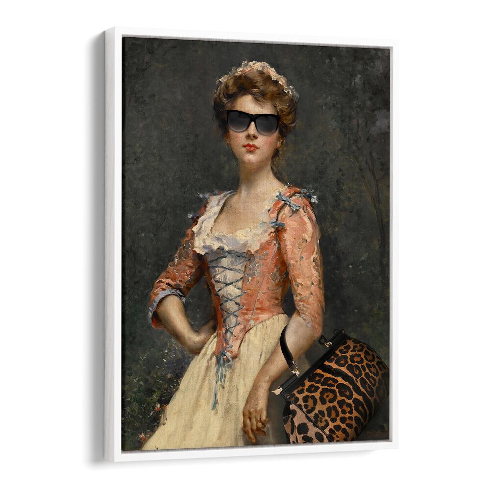 Vintage Chic Girl altered art prints by Dikhotomy blend nostalgia with modern flair for unique wall decor.