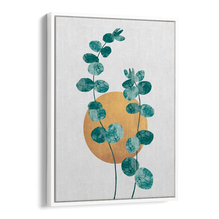WATERCOLOR LEAVES III, FLORAL FLOWER PAINTINGS, captures nature’s beauty with vibrant colors and organic forms.