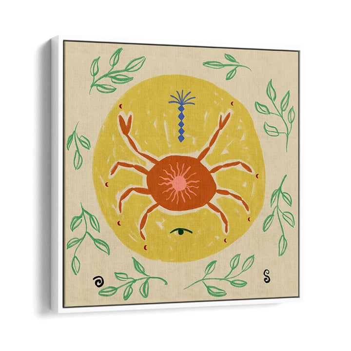 Brightly colored CANCER III, ZODIAC poster featuring a crab design, perfect for astrology lovers' decor.