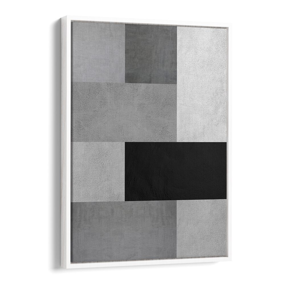Sophisticated geometric art print featuring GRAY TEXTURES IV, perfect for enhancing creative spaces with elegance.