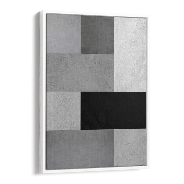Sophisticated geometric art print featuring GRAY TEXTURES IV, perfect for enhancing creative spaces with elegance.