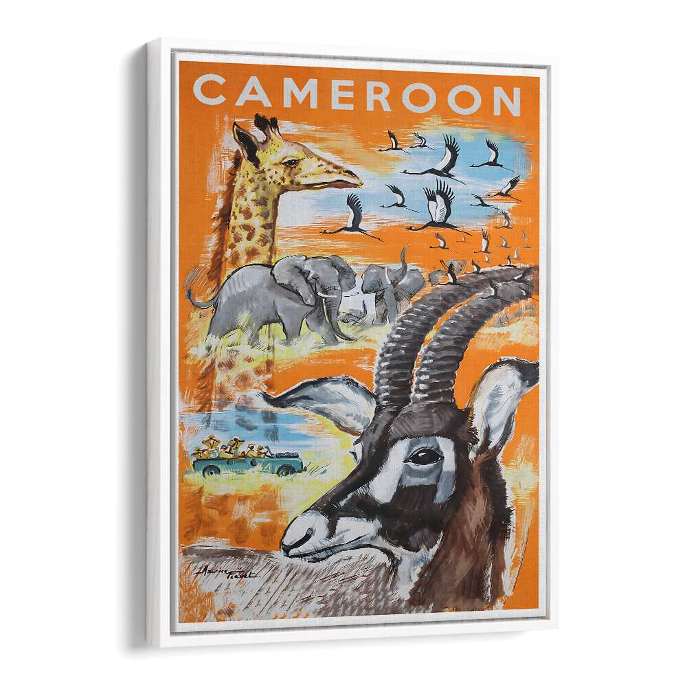 Explore the vibrant wildlife and scenery with our CAMEROON, VINTAGE TRAVEL POSTERS, perfect for decor.