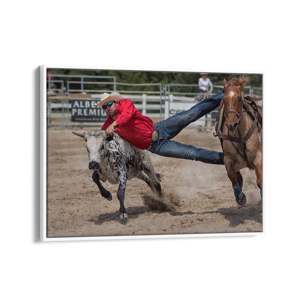 Explore the thrill of rodeo life with COWBOY, PHOTOGRAPHY PRINTS showcasing dynamic cowboy action.