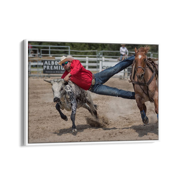 Explore the thrill of rodeo life with COWBOY, PHOTOGRAPHY PRINTS showcasing dynamic cowboy action.