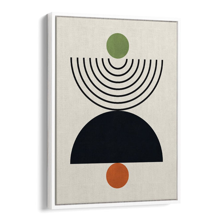 Stylish LINES AND CIRCLES XXV, BOHO ART PAINTINGS, featuring geometric shapes in earthy tones for creative spaces.