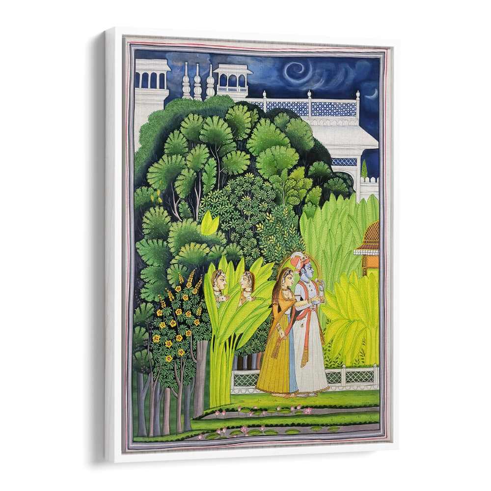Exquisite RADHA KRISHNA, INDIAN ART PAINTINGS capturing divine love in vibrant colors, perfect for your home decor.
