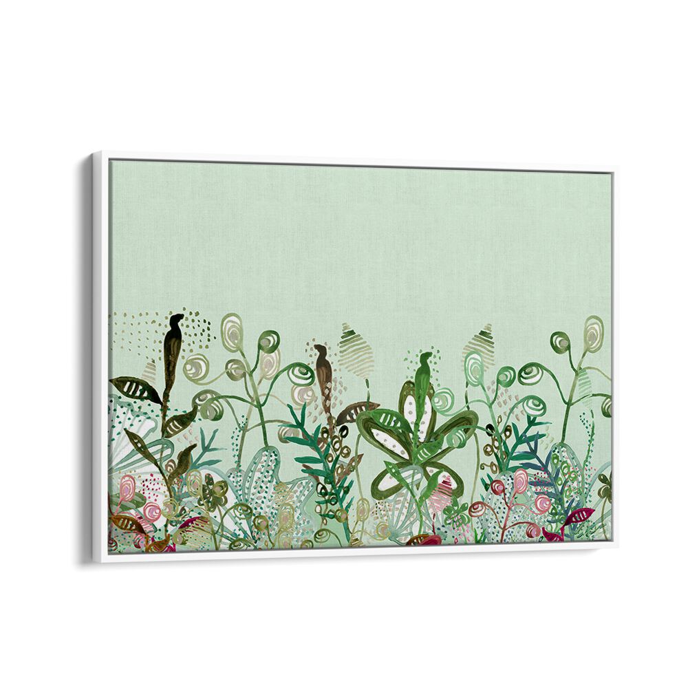 Vibrant UNDER THE SEA MURAL, FLORAL FLOWER PAINTINGS bring a botanical paradise to your home decor.