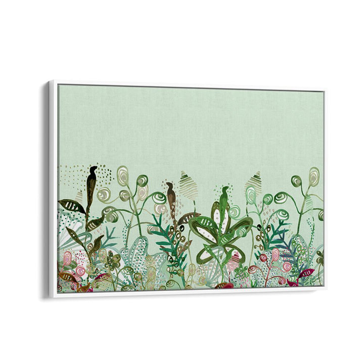 Vibrant UNDER THE SEA MURAL, FLORAL FLOWER PAINTINGS bring a botanical paradise to your home decor.