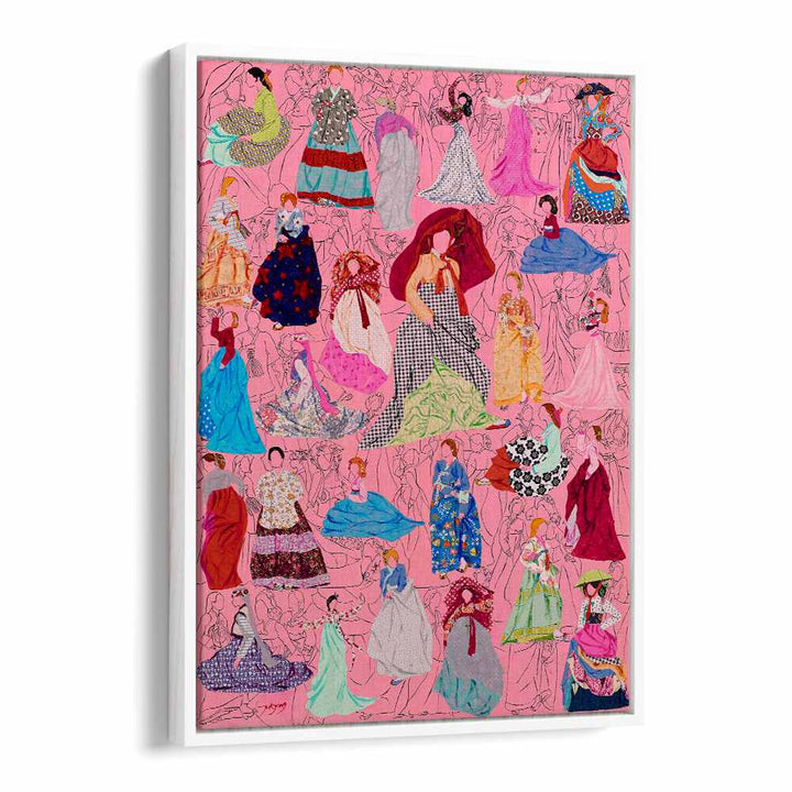 Colorful PICNIC, FASHION POSTERS showcasing stylish dresses in a vibrant design, perfect for your decor.