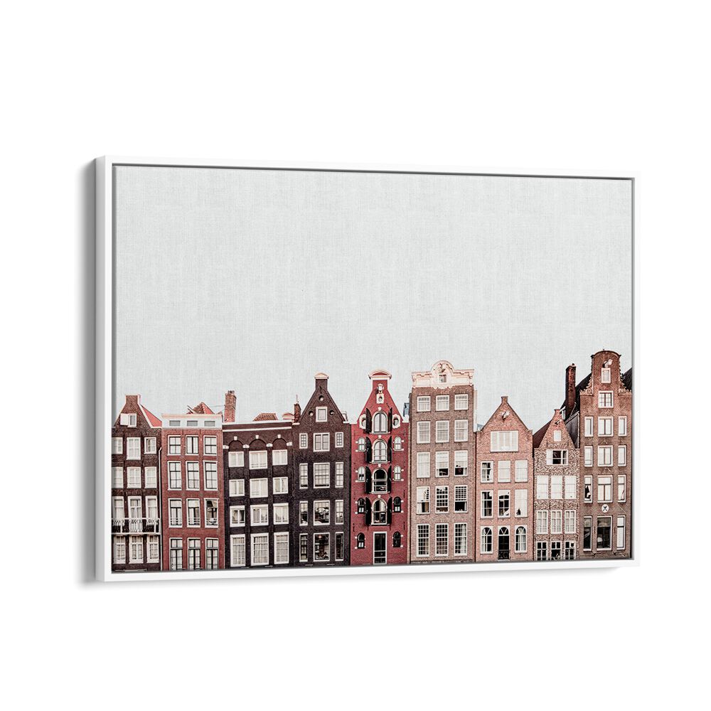 Stylish AMSTERDAM, TRAVEL POSTERS featuring iconic Dutch architecture, perfect for home decor enthusiasts.