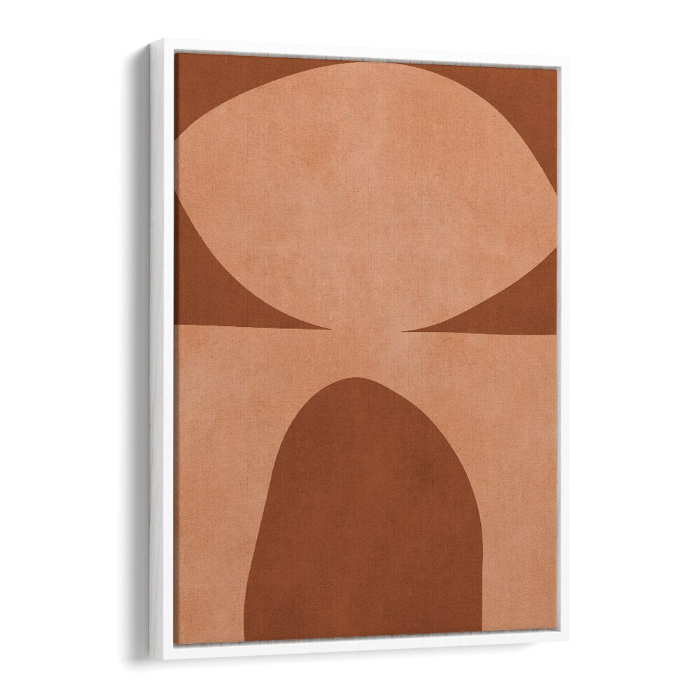 Stunning TRIBAL V, ABSTRACT PAINTINGS featuring warm hues and modern shapes, perfect for cultural art lovers.