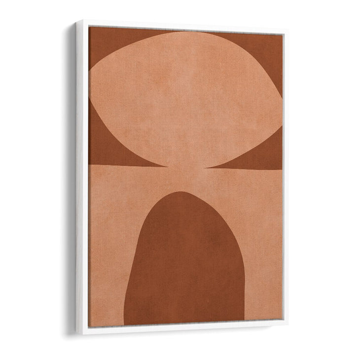 Stunning TRIBAL V, ABSTRACT PAINTINGS featuring warm hues and modern shapes, perfect for cultural art lovers.