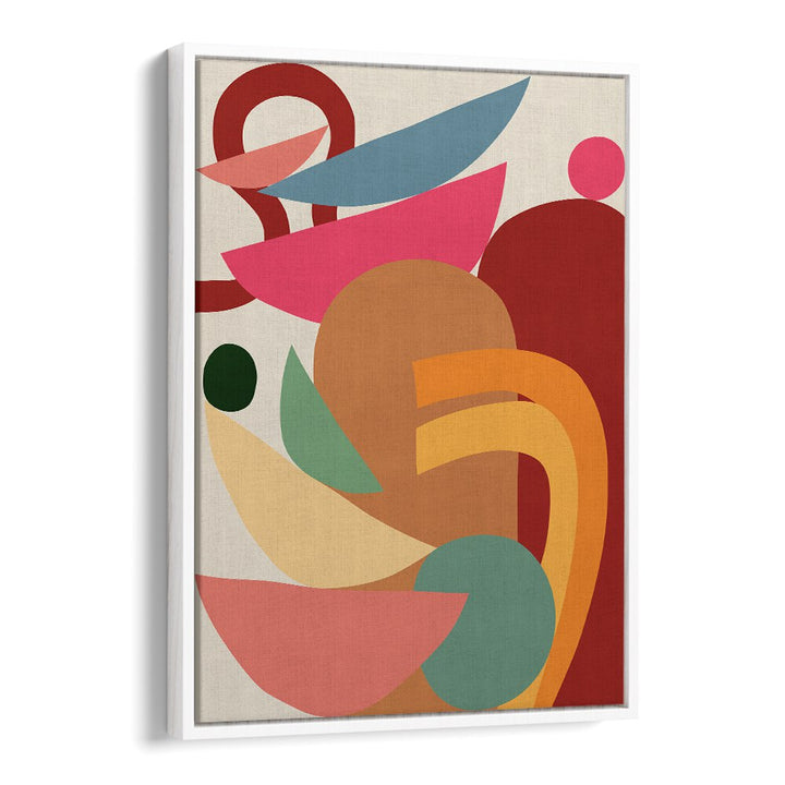 Vibrant ORGANIC II, GEOMETRIC ART PRINTS featuring modern shapes, perfect for enhancing your living space's style.