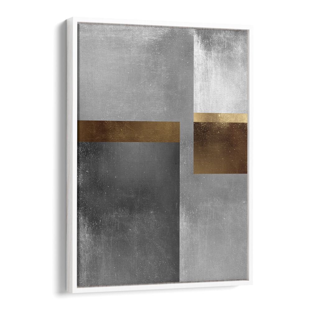 GOLD AND SILVER VI, GEOMETRIC ART PRINTS showcase elegant textures in a striking modern design for creative projects.
