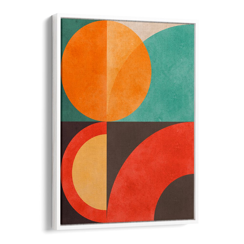 Vibrant CIRCLES IN HARMONY IX, GEOMETRIC ART PRINTS showcase bold colors and abstract design for elegant decor.