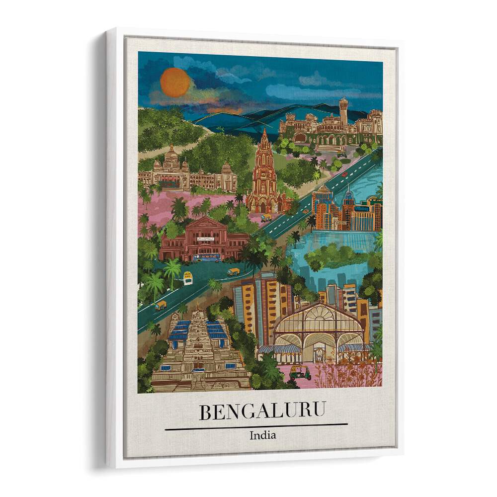 BENGALURU, TRAVEL POSTERS showcase vibrant artwork capturing the essence of India's Garden City by Saumya Agarwal.