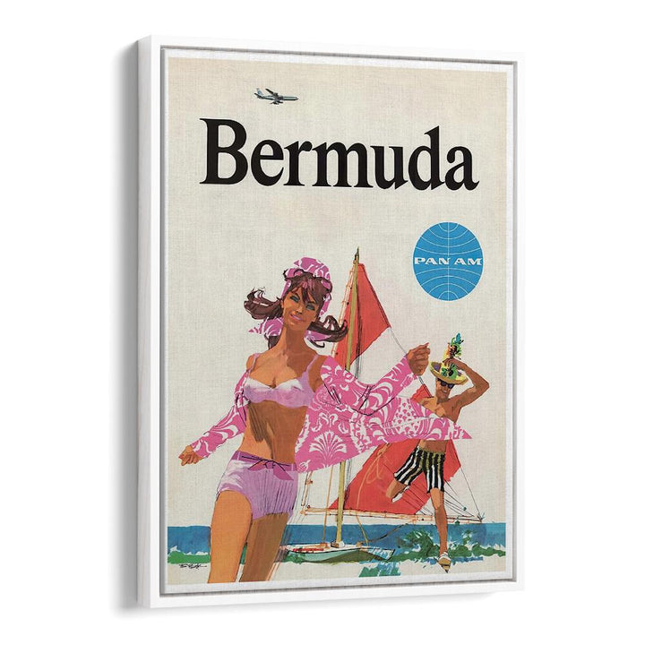 Bright and colorful BERMUDA, VINTAGE TRAVEL POSTERS evoke nostalgia and transform your space into a tropical paradise.