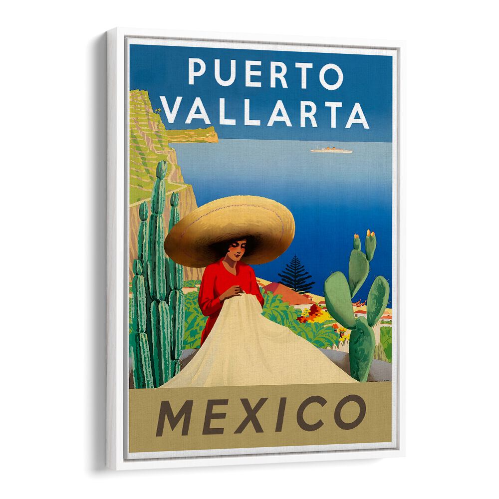 Vibrant MEXICO III, VINTAGE TRAVEL POSTERS showcasing Puerto Vallarta's charm and culture. Perfect for travel lovers.