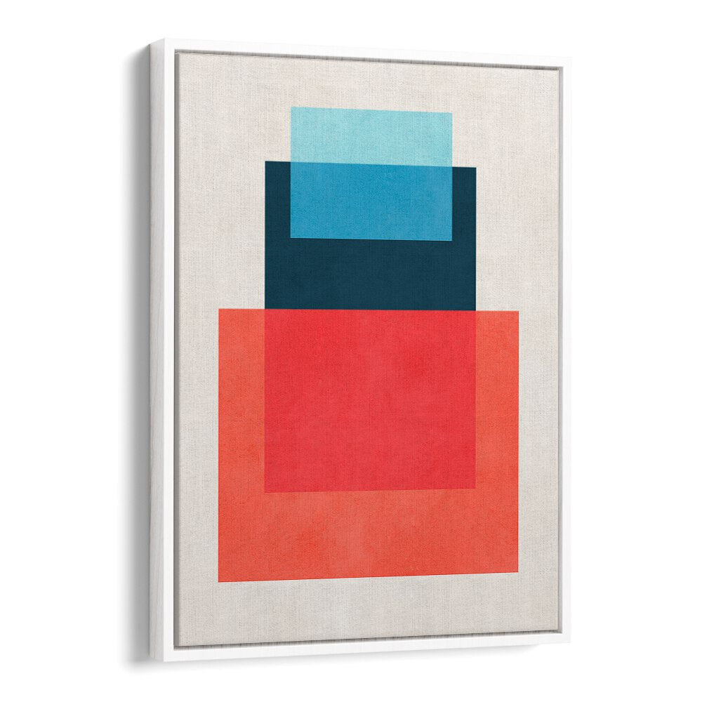 Stunning OVERLAPPING IX, GEOMETRIC ART PRINTS featuring layered shapes in vibrant colors for modern decor.