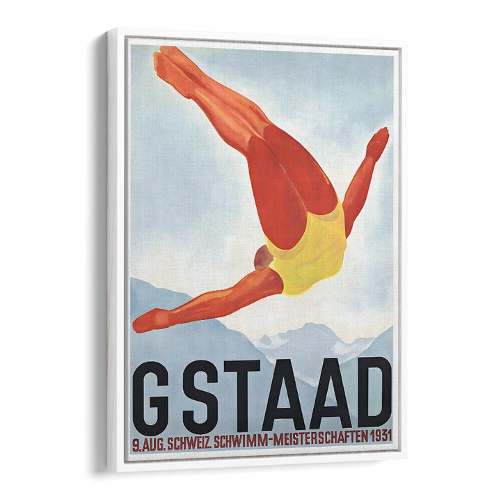 Dive into nostalgia with the GSTAAD I, VINTAGE TRAVEL POSTERS, showcasing classic Swiss beauty and charm.