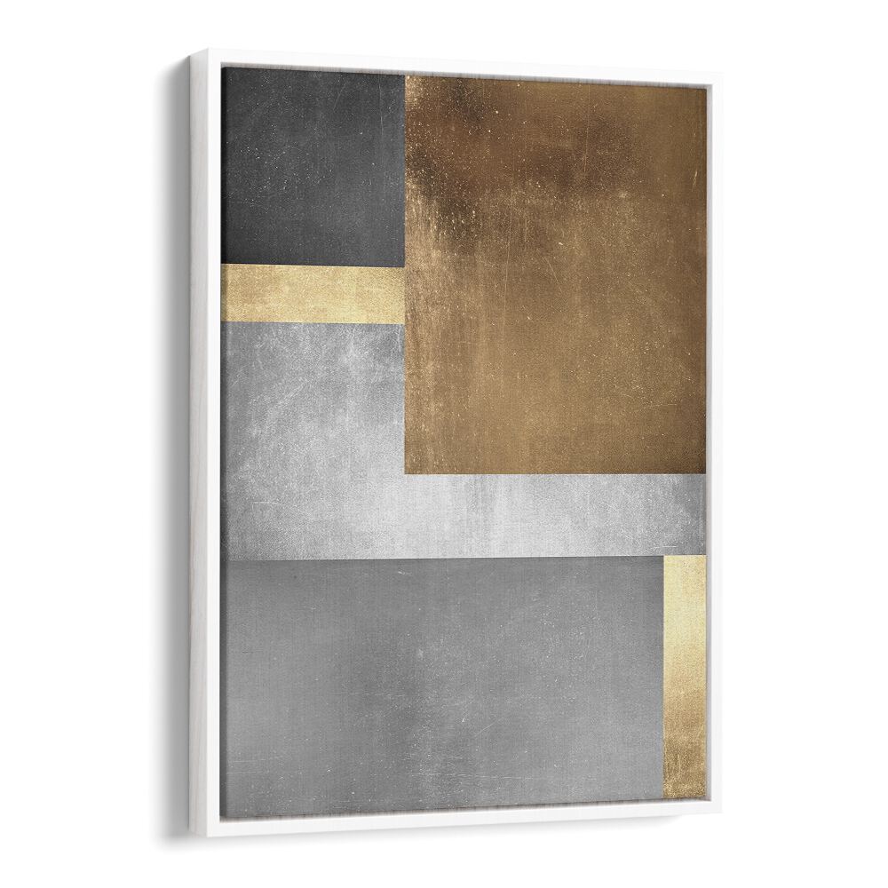 Stunning GOLD TEXTURES III, GEOMETRIC ART PRINTS featuring elegant gold and silver accents for a luxurious decor upgrade.