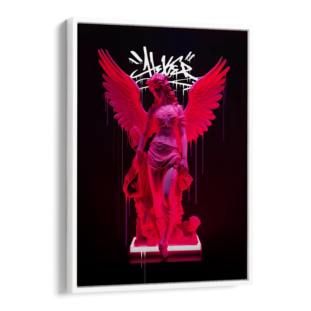 Vibrant NEON ATHENEA, ALTERED ART PRINTS by Dikhotomy, perfect for modern and elegant home décor.
