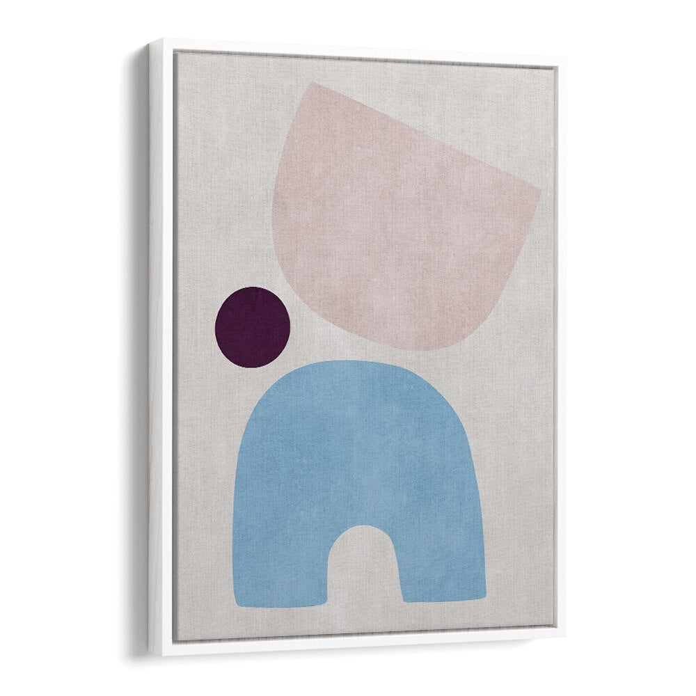 Stylish CURVED SHAPES V, GEOMETRIC ART PRINTS featuring soft colors and unique forms, perfect for modern decor.