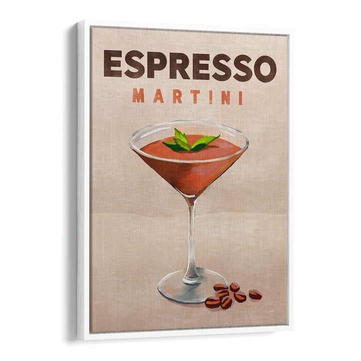 Stylish Espresso Martini, Bar art print, perfect for adding chic flair to your café or cocktail space.