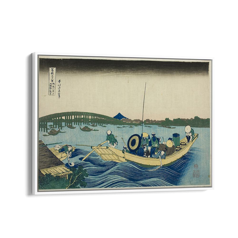 SUNSET OVER THE RYOGOKU BRIDGE  , VINTAGE PAINTINGS