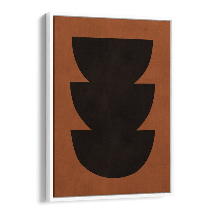 Bold black shapes on a warm background define the TRIBAL III, ABSTRACT PAINTINGS, perfect for modern decor.