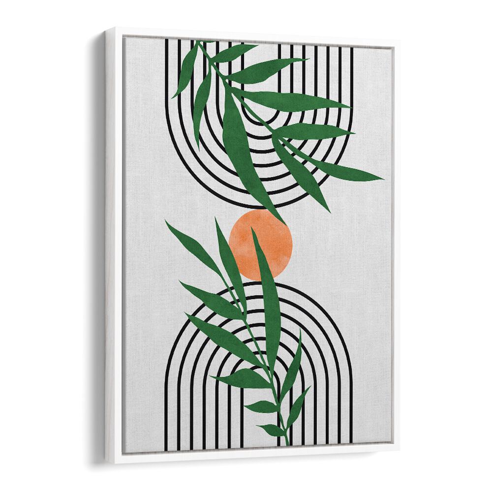 Stunning LEAVES VI, BOHO ART PAINTINGS featuring watercolor leaves and abstract design for serene home decor.