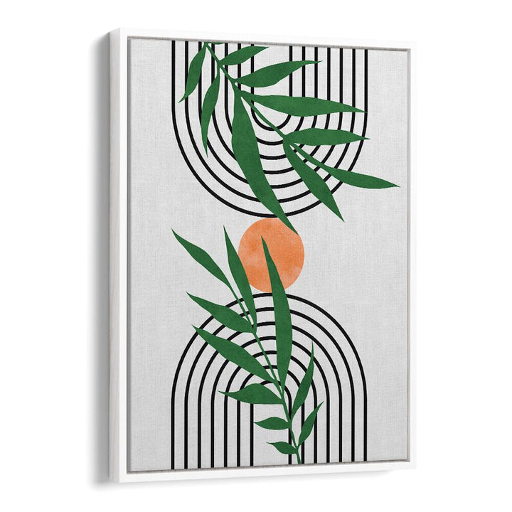 Stunning LEAVES VI, BOHO ART PAINTINGS featuring watercolor leaves and abstract design for serene home decor.