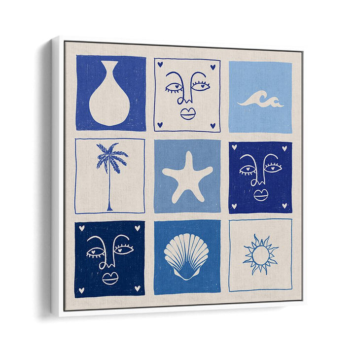 Stylish SEA CHILD, BOHO ART PAINTINGS featuring coastal themes, perfect for enhancing your beach-inspired decor.