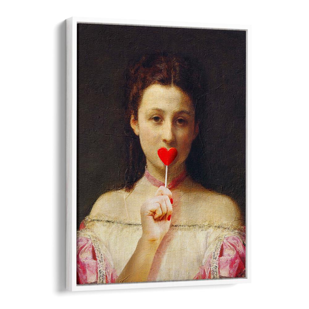 Whimsical LOLLIPOP GIRL, ALTERED ART PRINTS by Dikhotomy, adds charm to any decor with its delightful design.