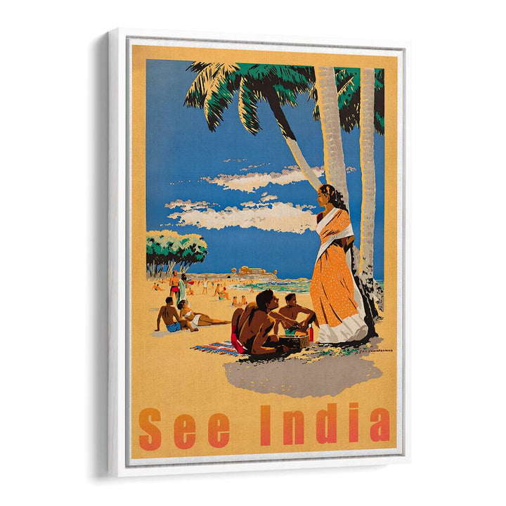 Vibrant SEE INDIA, VINTAGE TRAVEL POSTERS showcasing India's allure, perfect for home or office decor.