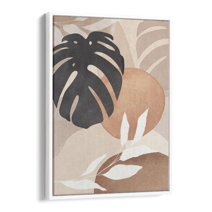 LEAVES ABSTRACT IV, BOHO ART PAINTINGS showcases modern elegance with abstract foliage and earth tones for your decor.