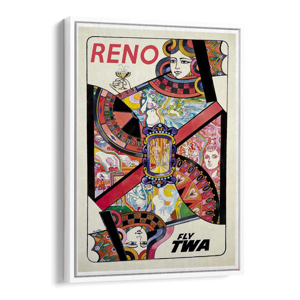 RENO, VINTAGE TRAVEL POSTERS showcase colorful designs celebrating Reno's vibrant culture and adventure.