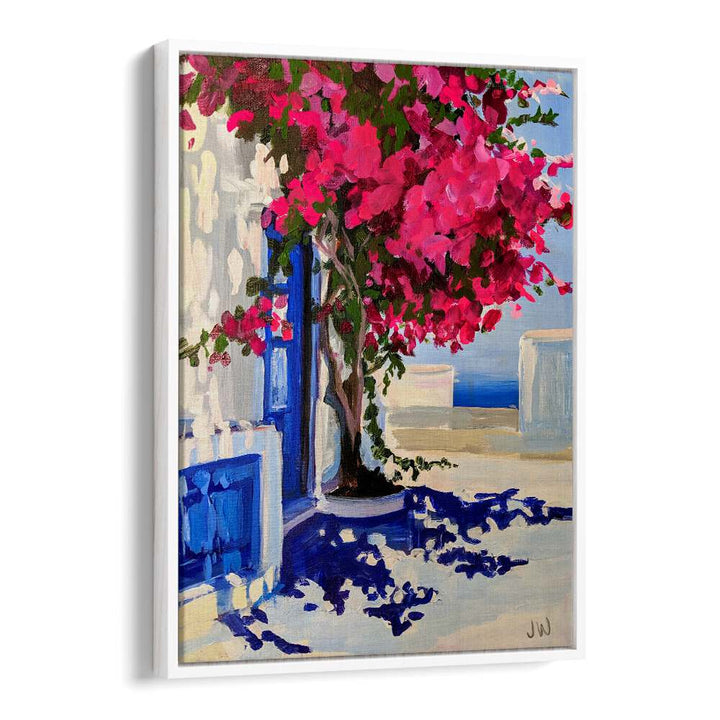 Vibrant CABO, FLORAL FLOWER PAINTINGS featuring bold pink blooms and abstract brushstrokes, perfect for any space.