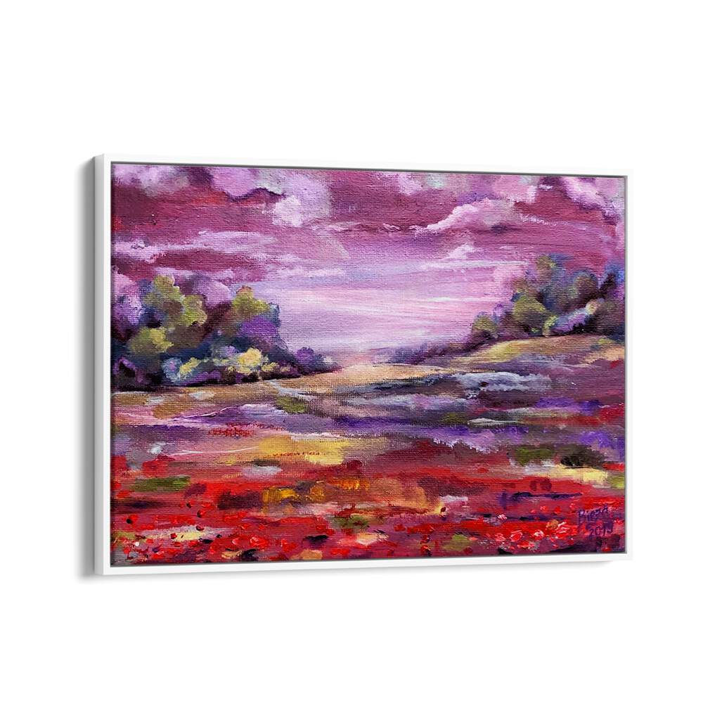 Vibrant PURPLE LANDSCAPE PAINTINGS showcasing rich hues and natural beauty, perfect for transforming any space.