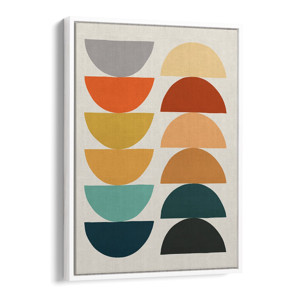 Colorful ORGANIC IX, GEOMETRIC ART PRINTS display vibrant shapes, perfect for enhancing your creative space.