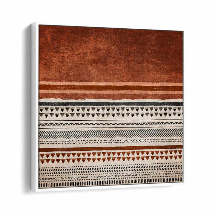 KILIM KIREMIT II, BOHO ART PAINTINGS feature vibrant patterns on premium canvas, perfect for modern decor by Emel Tunaboylu.