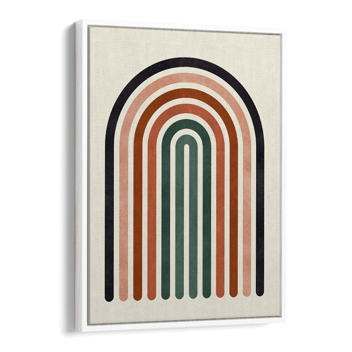 Colorful LINES AND ARCS V, BOHO ART PAINTINGS featuring layered arches, perfect for modern decor and artistic spaces.