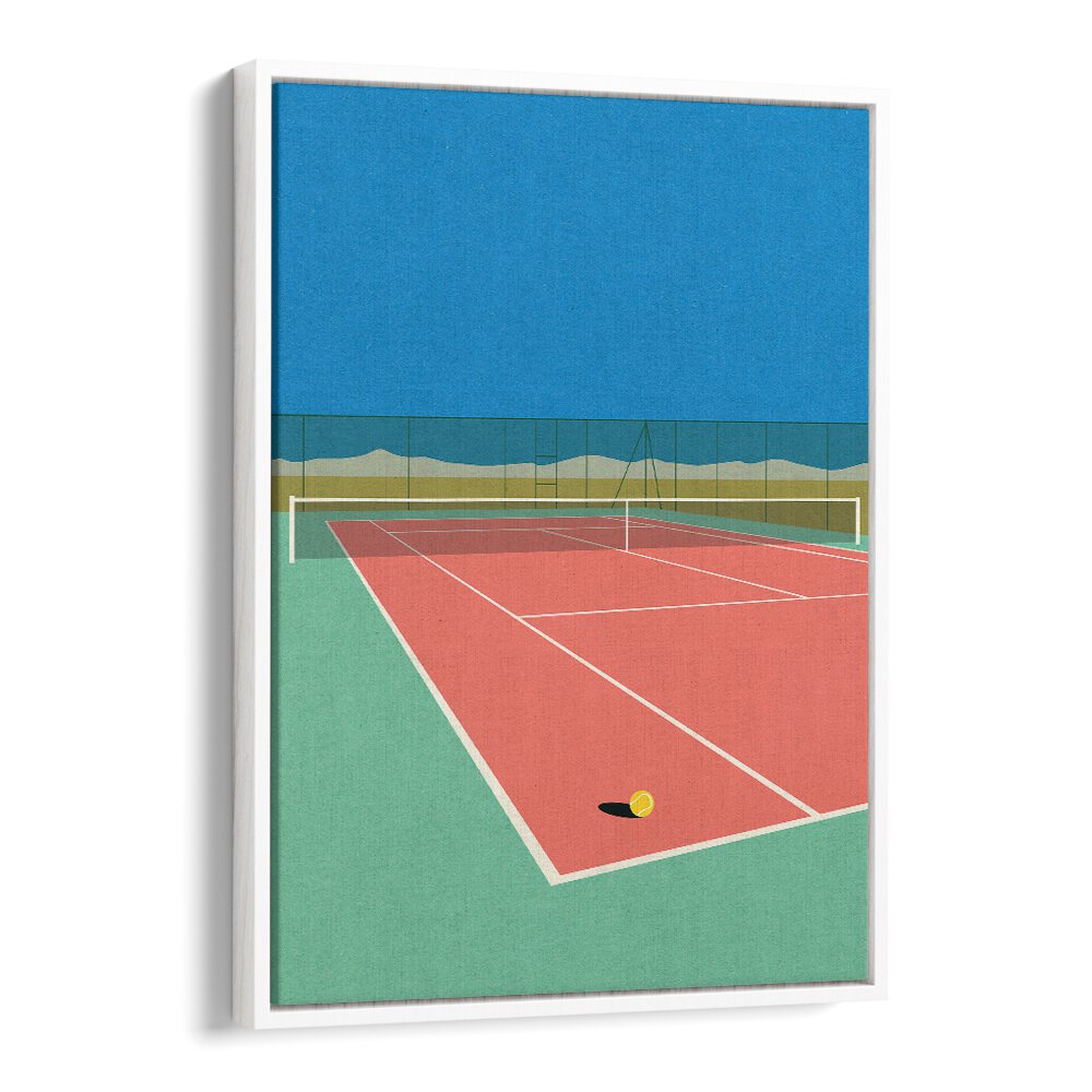 TENNIS COURT IN THE DESERT, SPORTS POSTERS showcase vibrant landscapes and a unique playing experience.