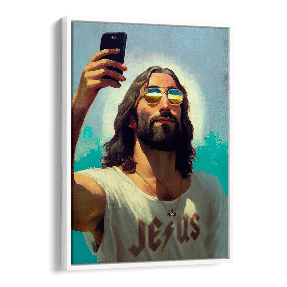 Transform your space with the I AM JESUS, ALTERED ART PRINTS by Dikhotomy, blending creativity and spirituality beautifully.
