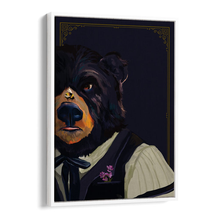 Stunning BEAR, ANIMAL PAINTINGS featuring a bear in formal attire, perfect for unique home decor. Transform your space!