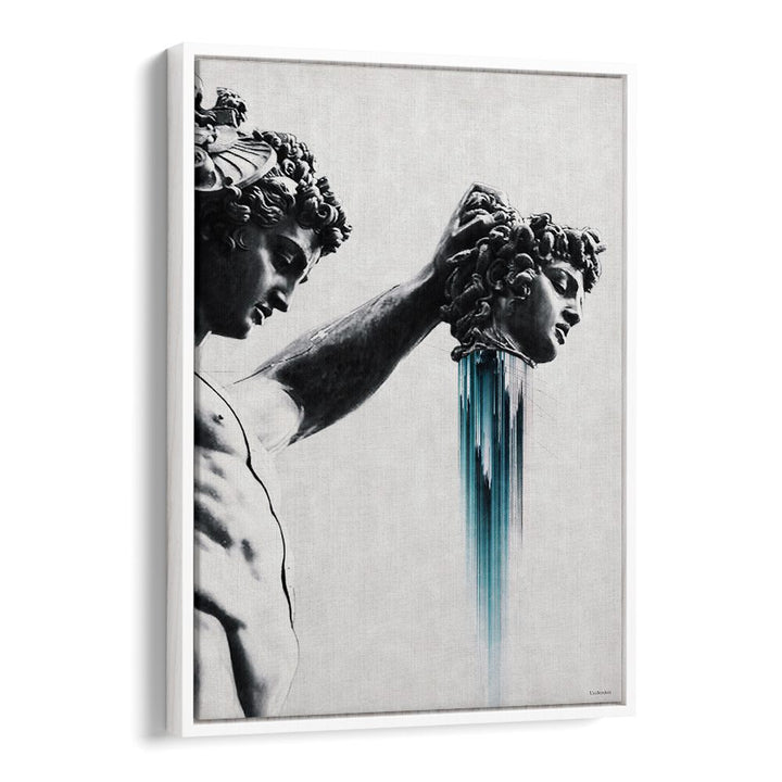 Transform your space with Perseus and Medusa, altered art prints by Underdott, showcasing a dramatic mythological encounter.
