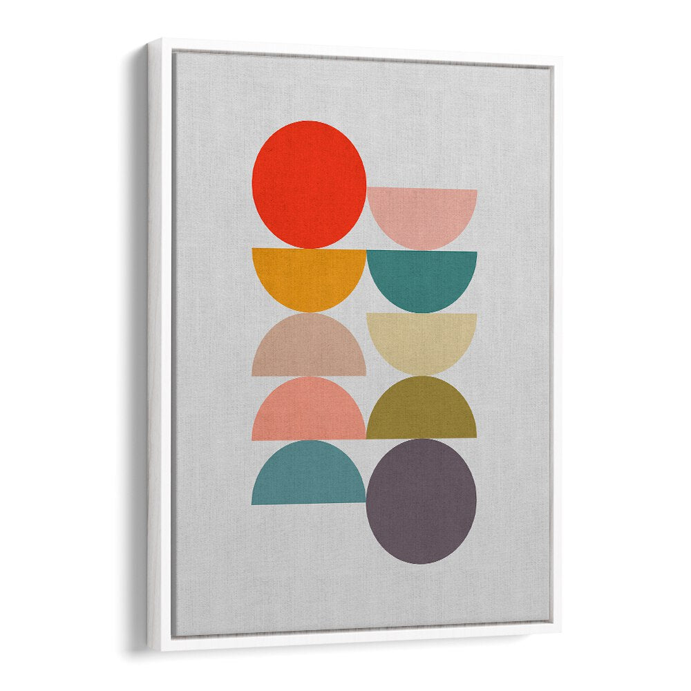 Colorful "HARMONY, GEOMETRIC ART PRINTS" featuring circles, ideal for adding balance to your space. Perfect for modern decor.