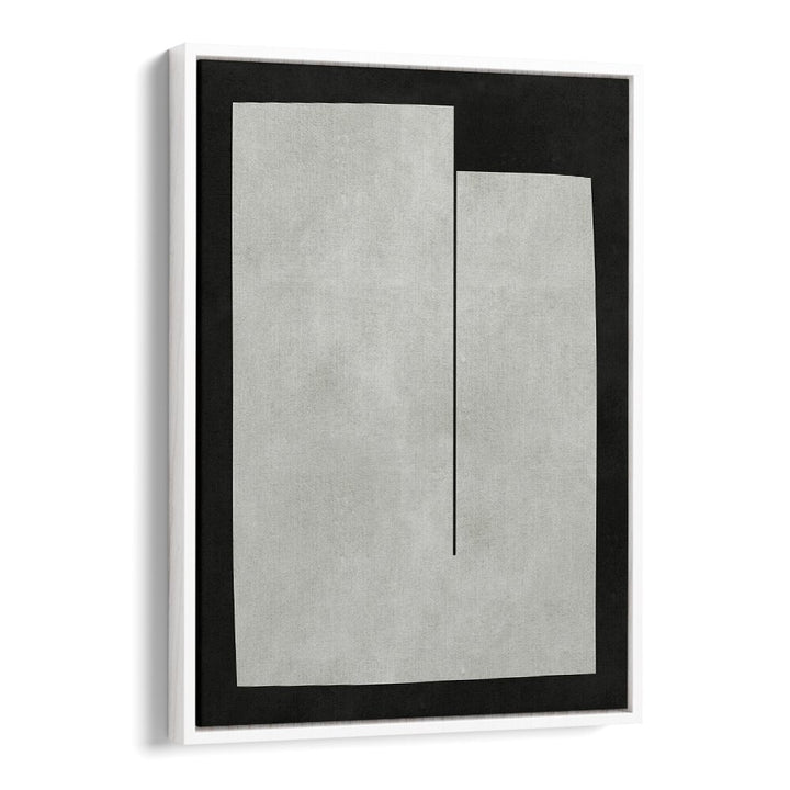 Stylish MODERN SHAPES IV, GEOMETRIC ART PRINTS in chic black and white, perfect for contemporary home decor.