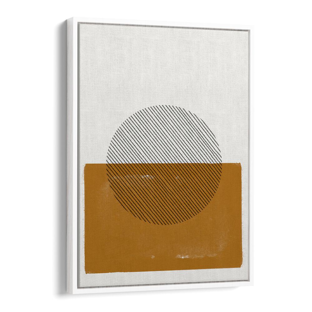 SIMPLE COMPOSITION, BOHO ART PAINTINGS by MIUUS STUDIO, featuring a modern geometric design in earthy tones.