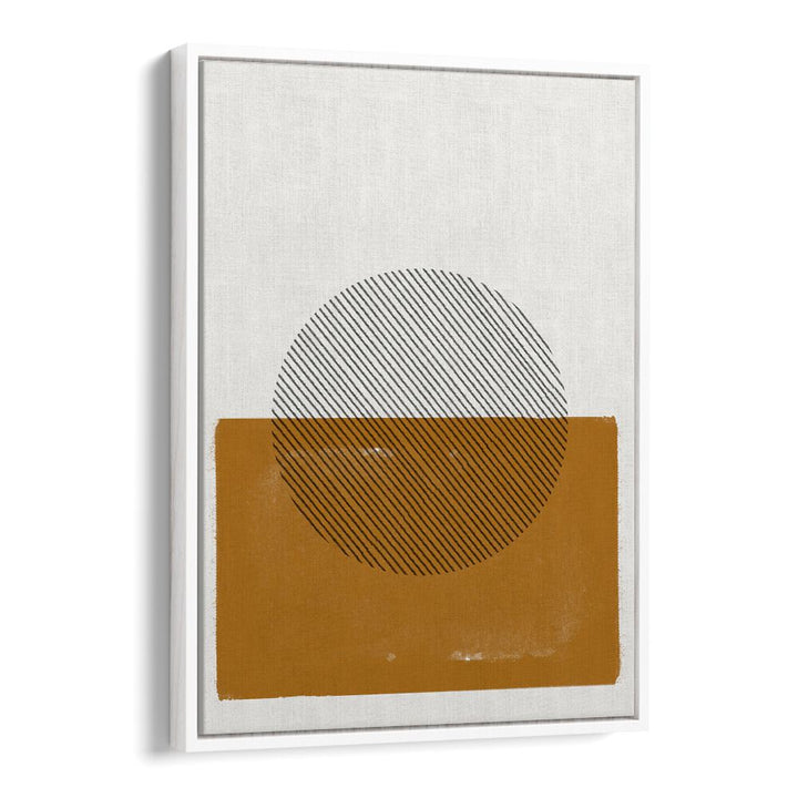 SIMPLE COMPOSITION, BOHO ART PAINTINGS by MIUUS STUDIO, featuring a modern geometric design in earthy tones.
